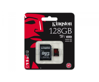 Karta pamięci Kingston 128GB microSDXC UHS-I U3 zapis 80MB/s odcz 90MB/s